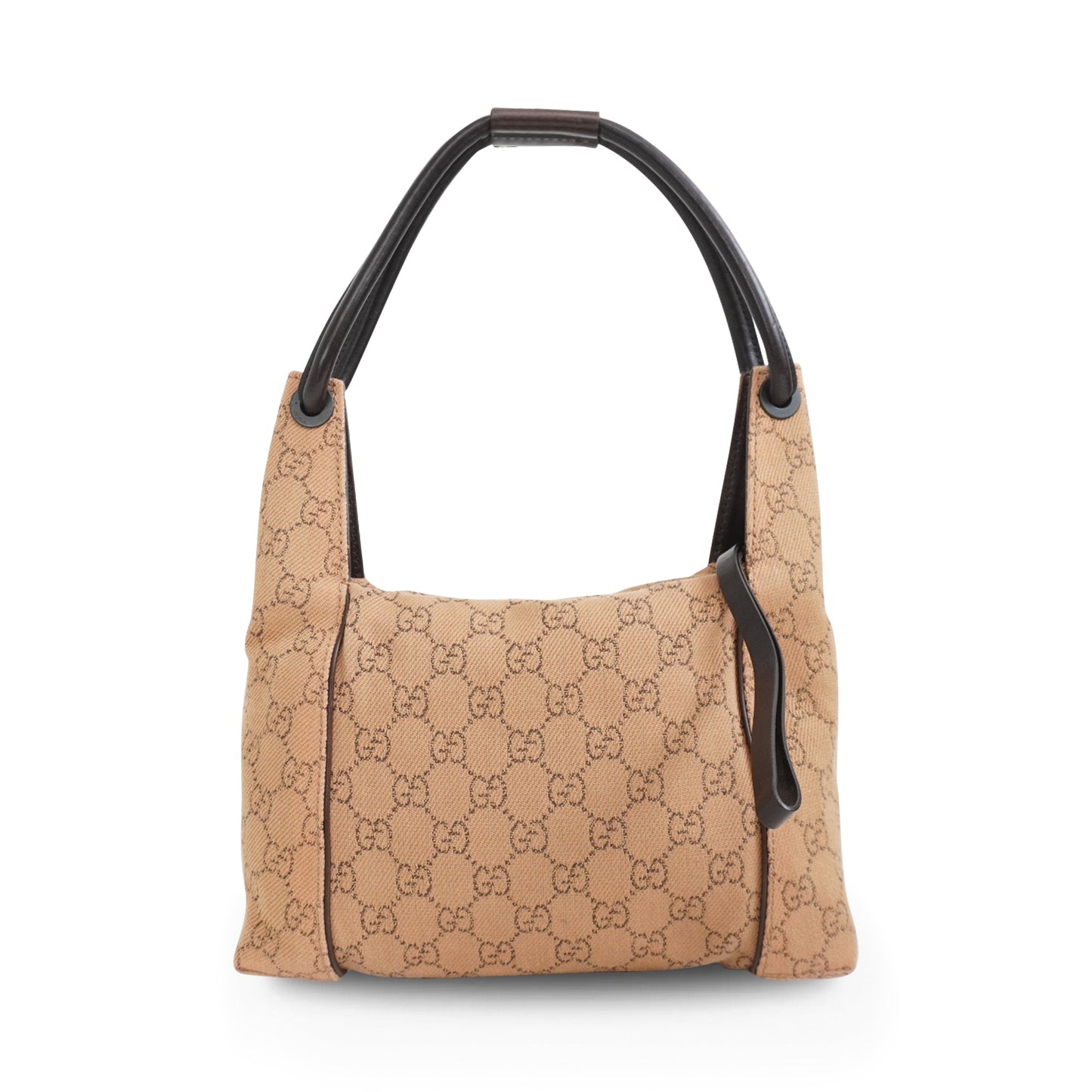 Gucci Monogram Leather Canvas Shoulder Bag