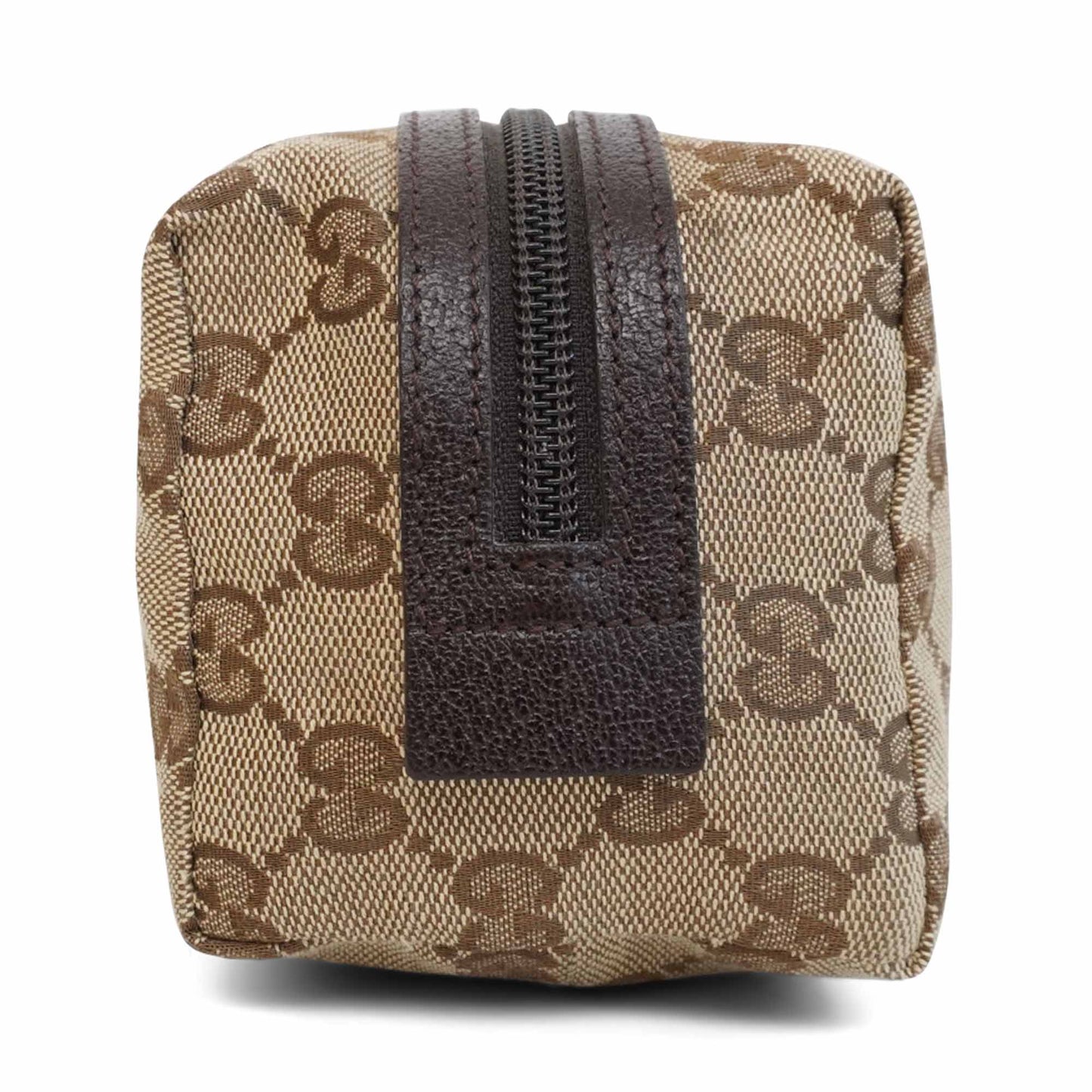 Gucci Monogram Leather Canvas Clutch
