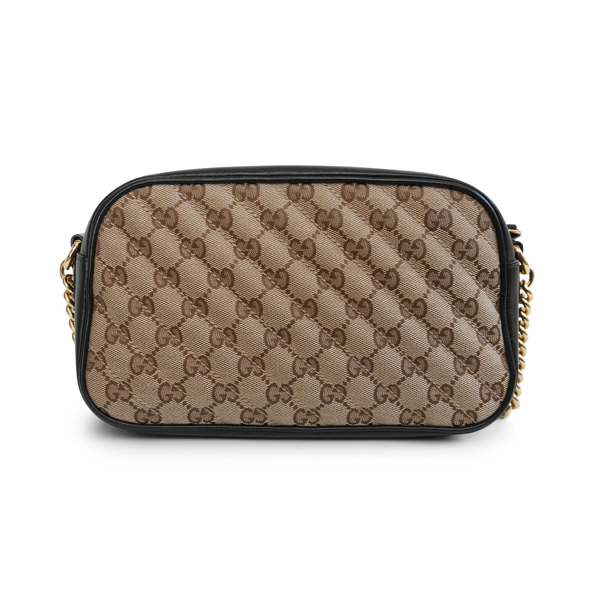 Gucci Monogram Quilted Chain Crossbody