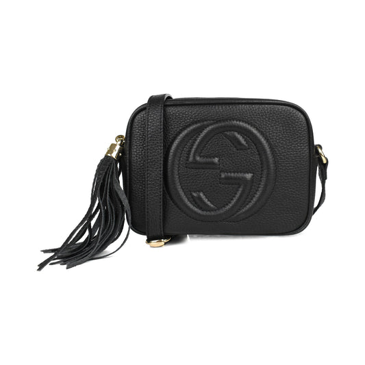 Gucci Lou Leather Canvas Crossbody