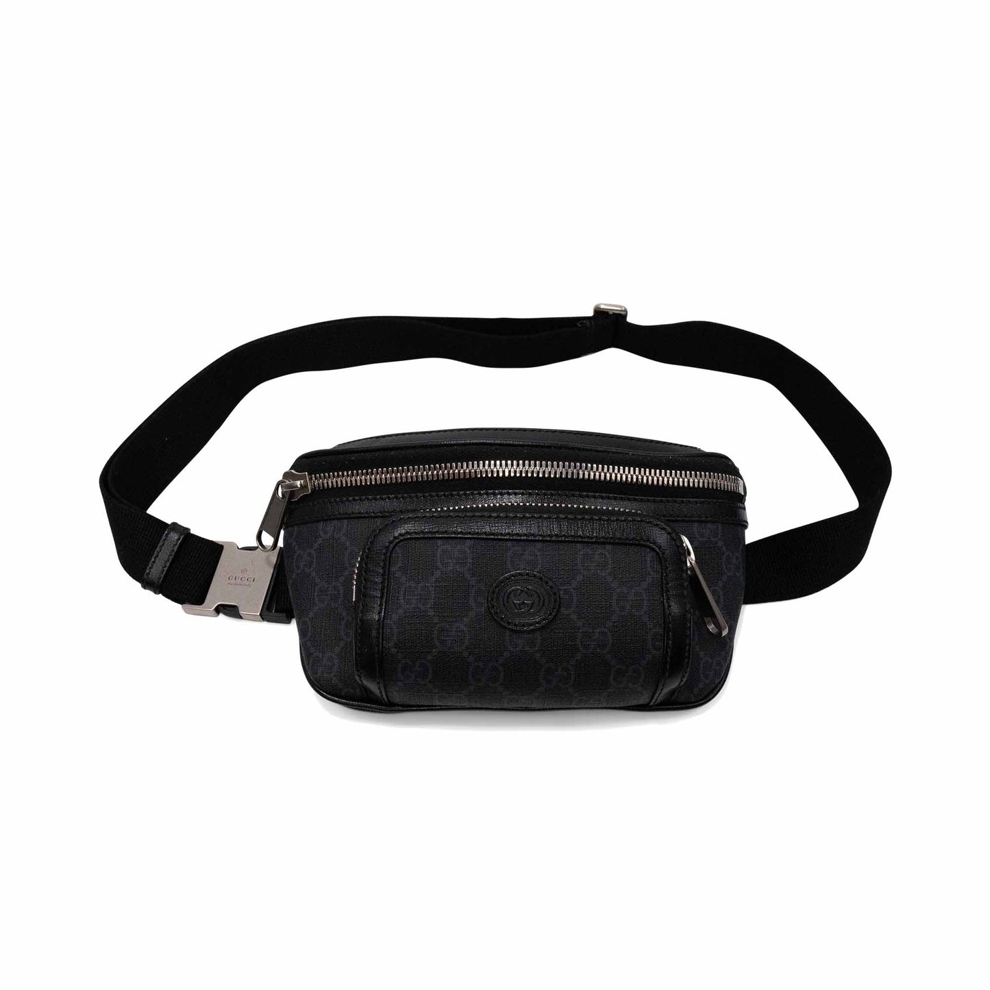 Gucci Monogram Leather Canvas Handbag