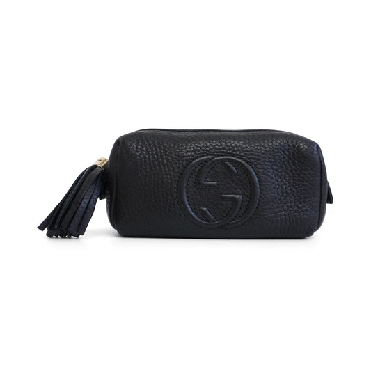 Gucci Nylon Leather Clutch