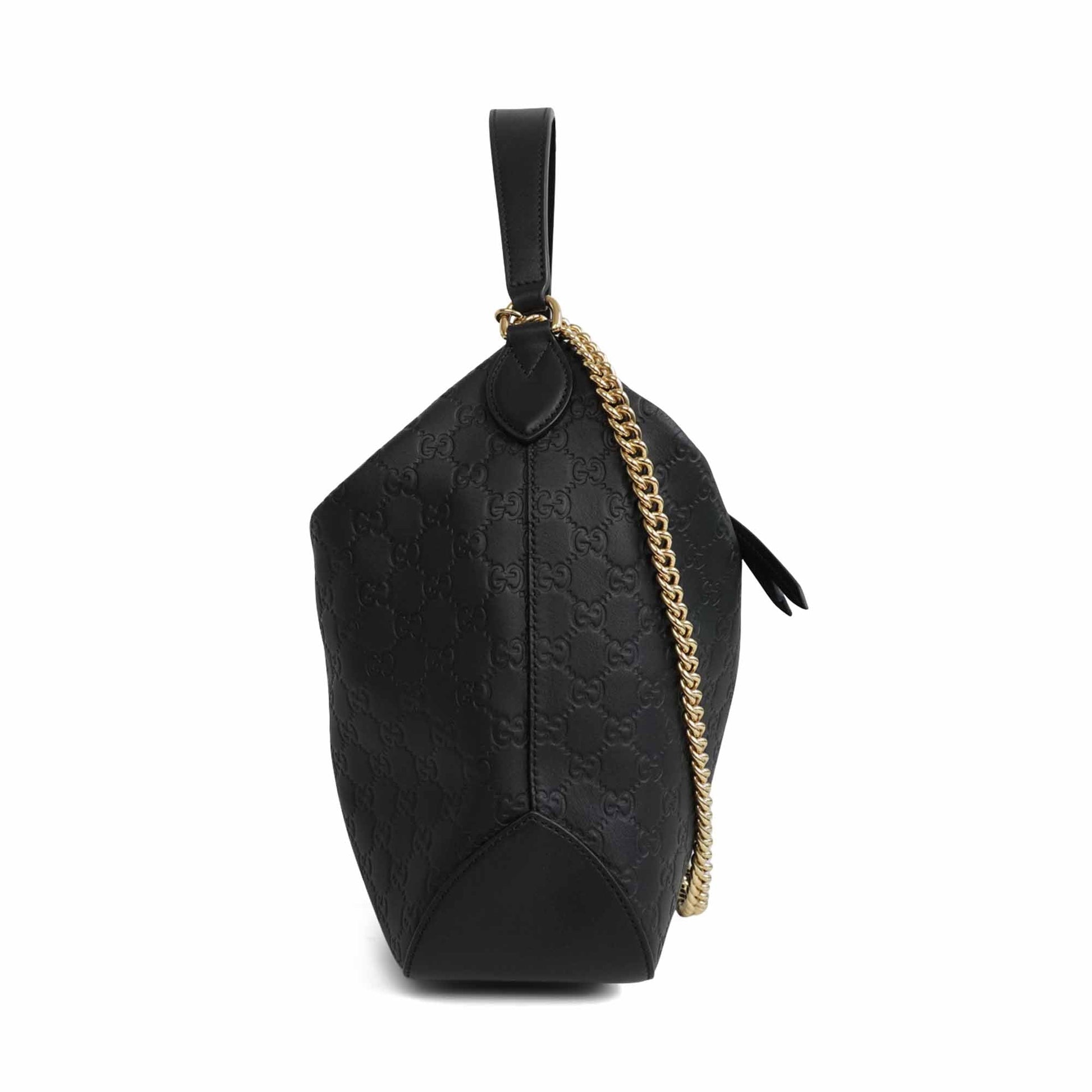 Gucci Monogram Chain Leather Shoulder Bag