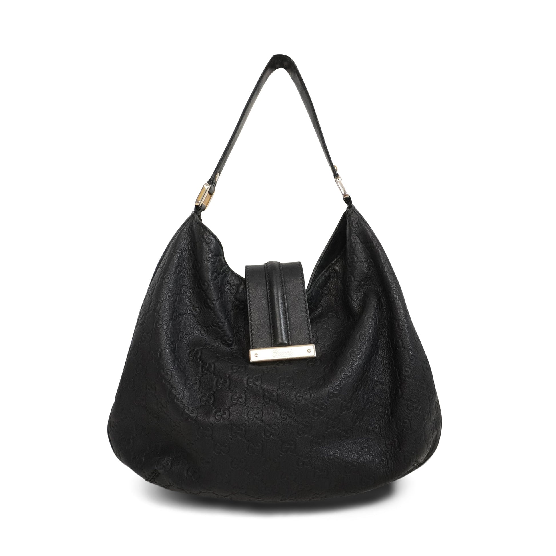 Gucci Monogram Leather Canvas Shoulder Bag