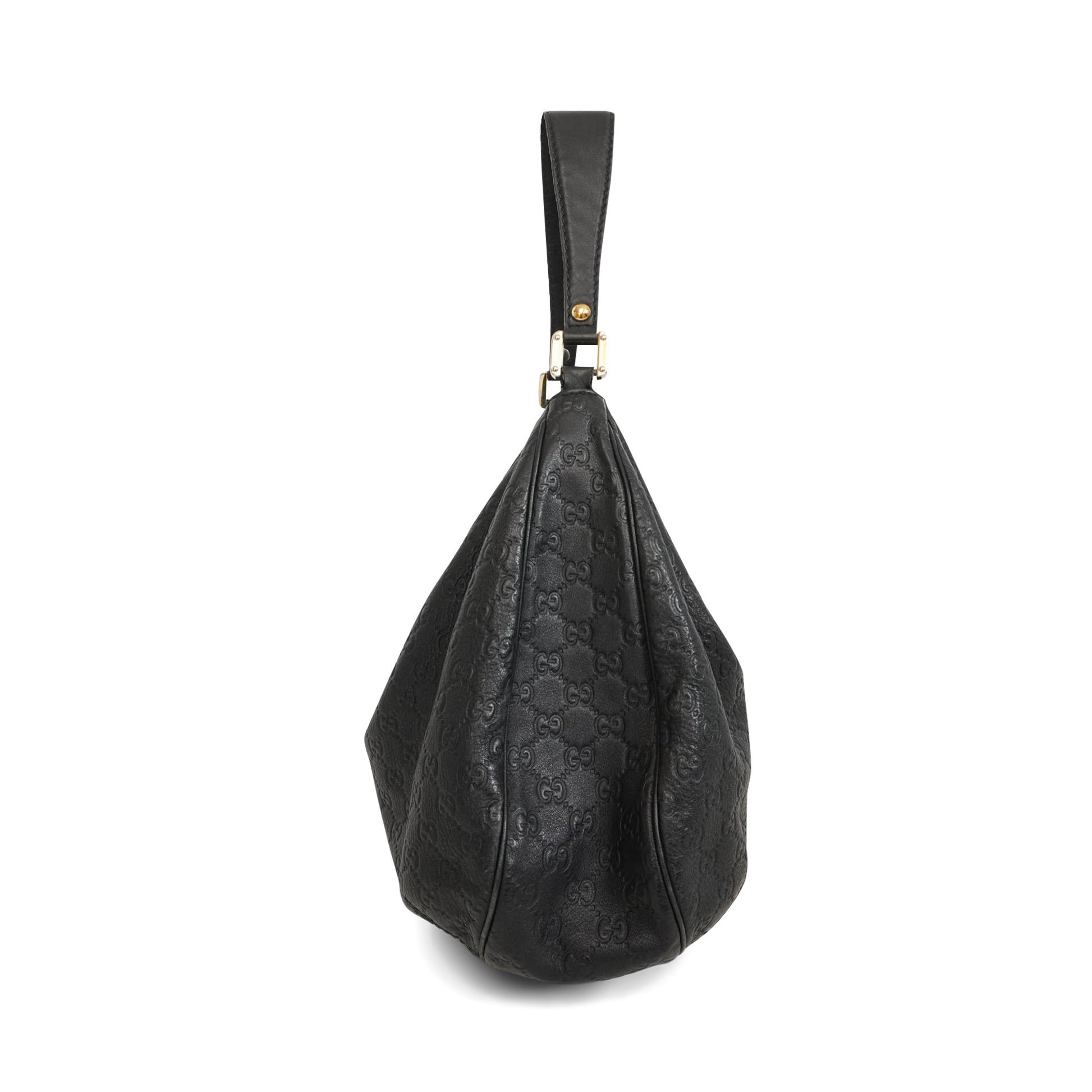 Gucci Monogram Leather Canvas Shoulder Bag