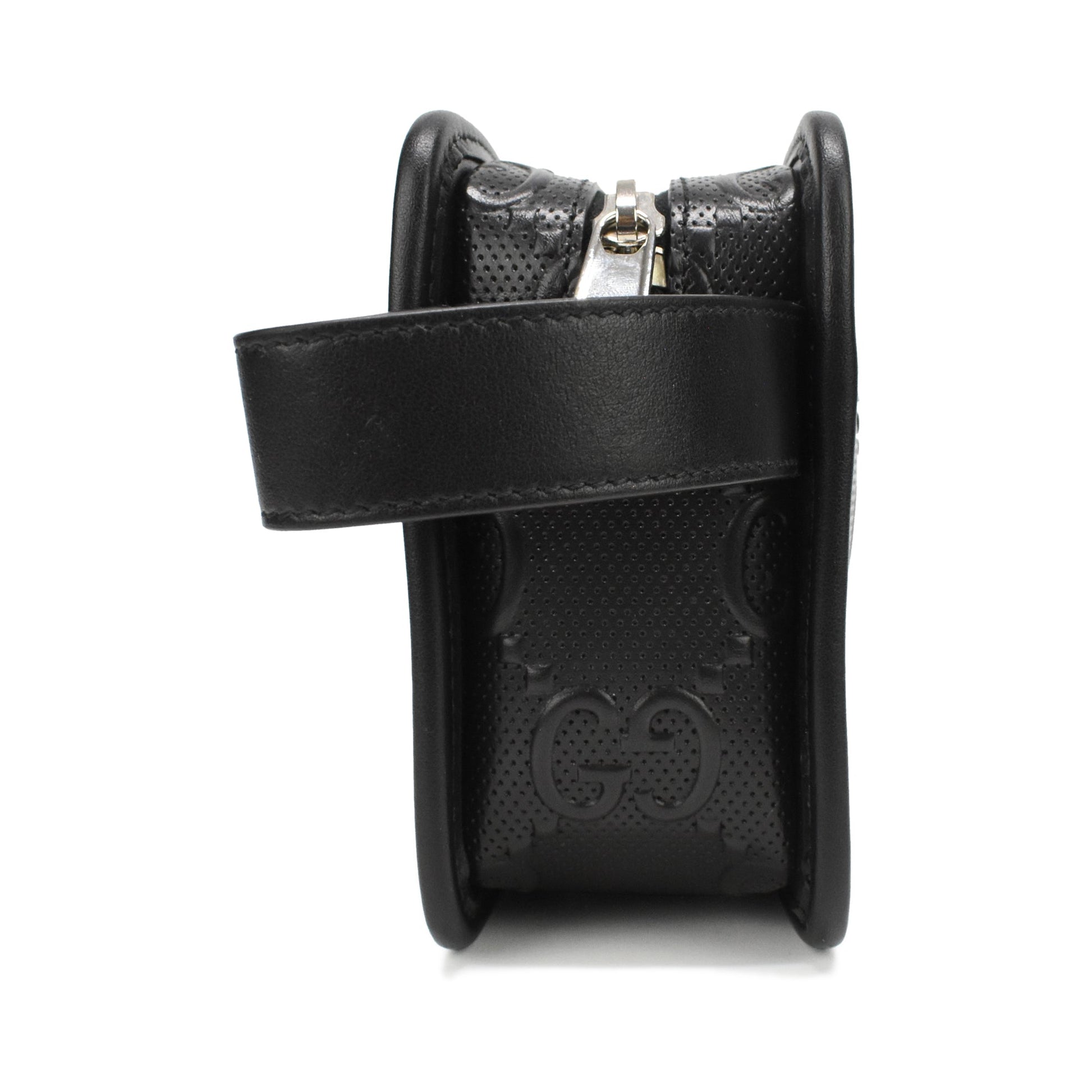 Gucci Monogram Leather Canvas Clutch