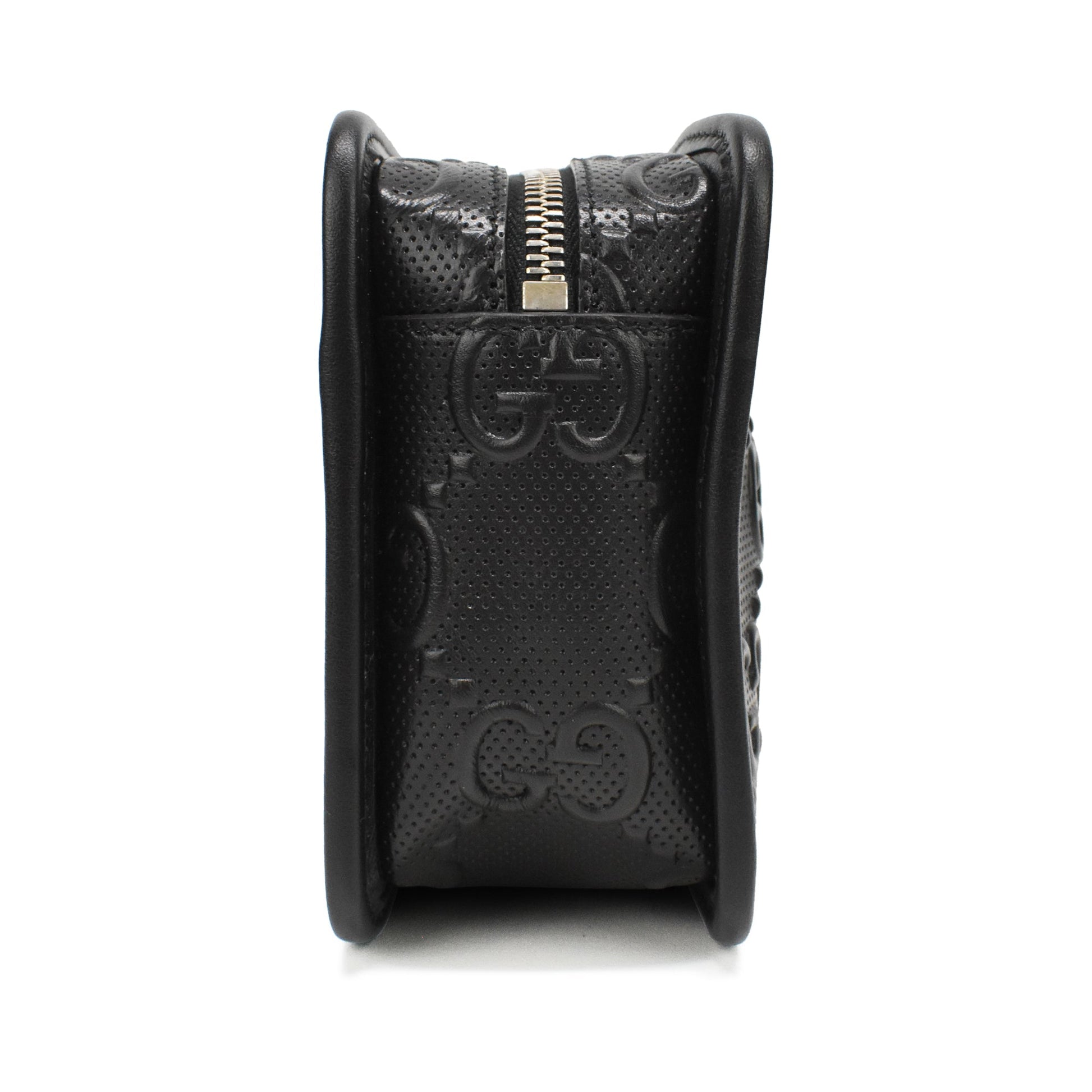 Gucci Monogram Leather Canvas Clutch