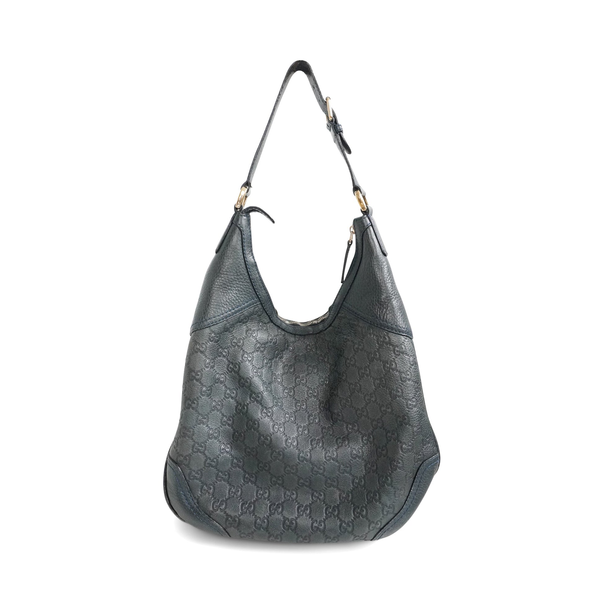 Gucci Monogram Leather Canvas Shoulder Bag