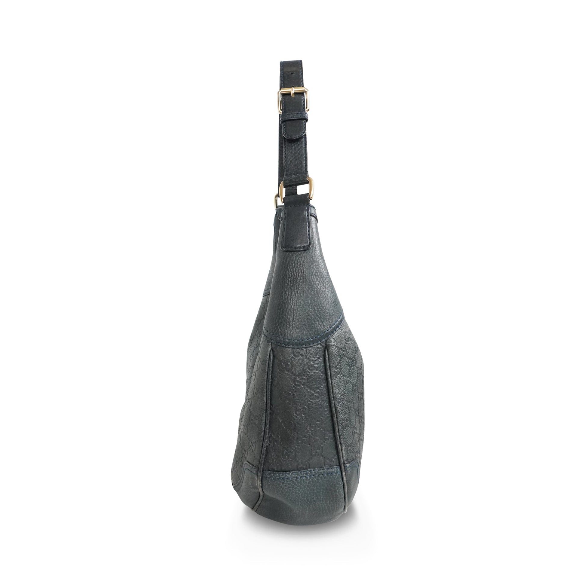 Gucci Monogram Leather Canvas Shoulder Bag