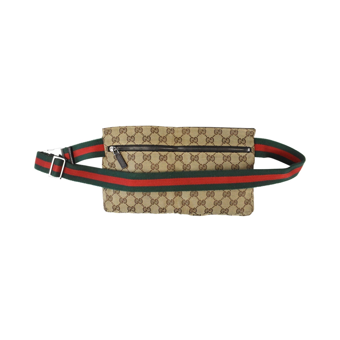 Gucci Monogram Bumbag Leather Canvas Handbag
