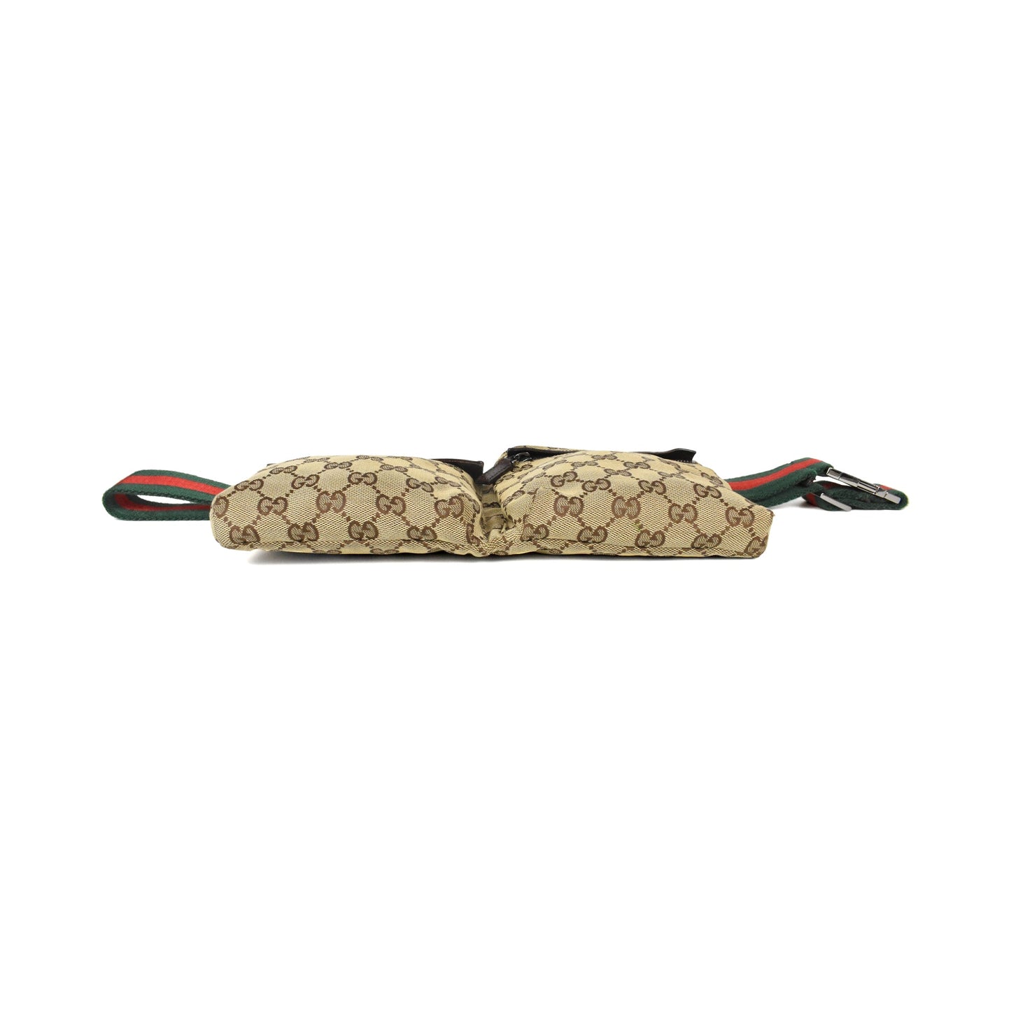 Gucci Monogram Bumbag Leather Canvas Handbag