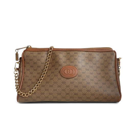 Gucci Monogram Chain Leather Crossbody