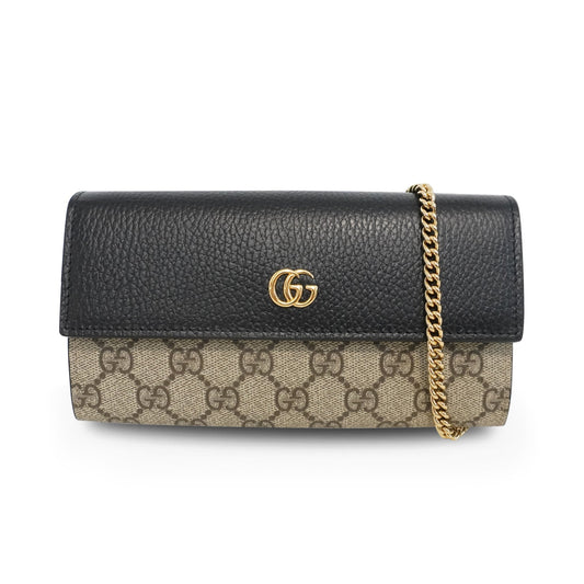 Gucci Monogram Chain Leather Crossbody