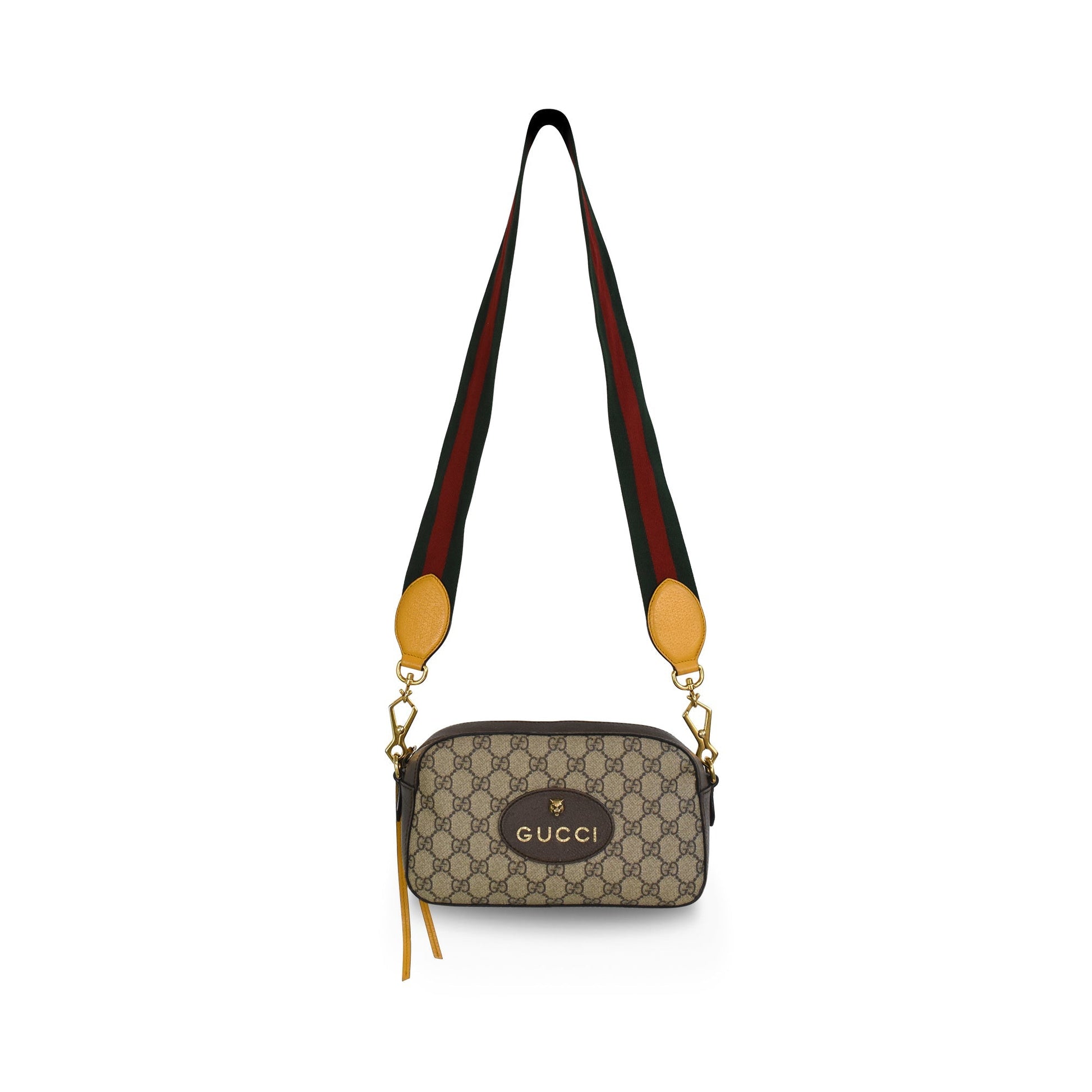 Gucci Monogram Leather Canvas Crossbody
