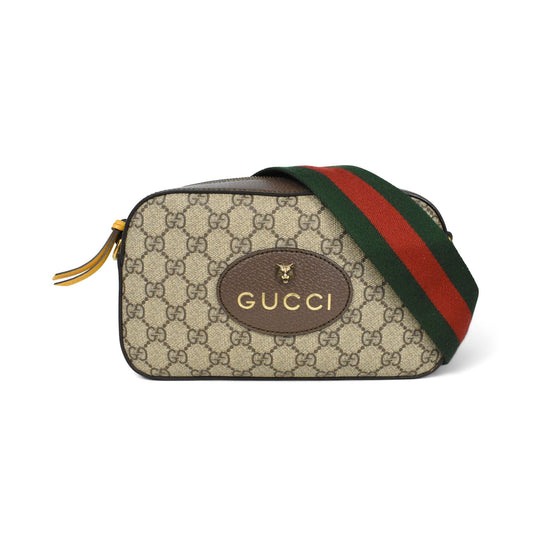 Gucci Monogram Leather Canvas Crossbody