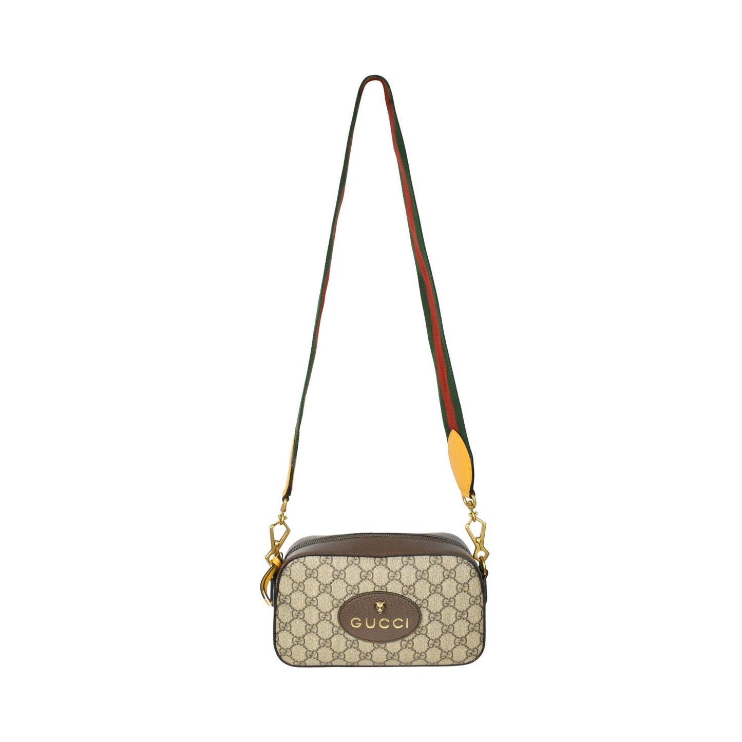 Gucci Monogram Leather Canvas Crossbody