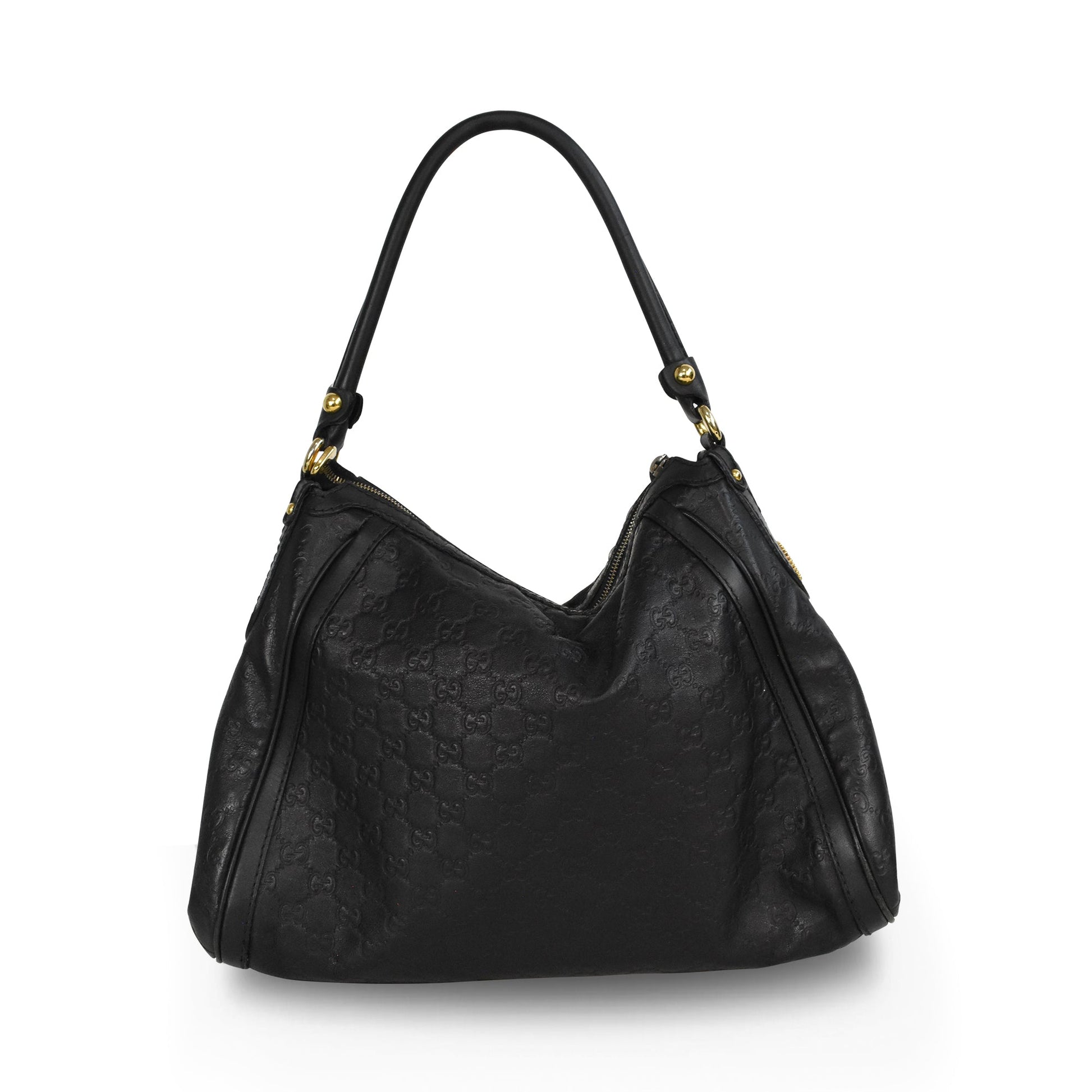 Gucci Monogram Leather Canvas Shoulder Bag