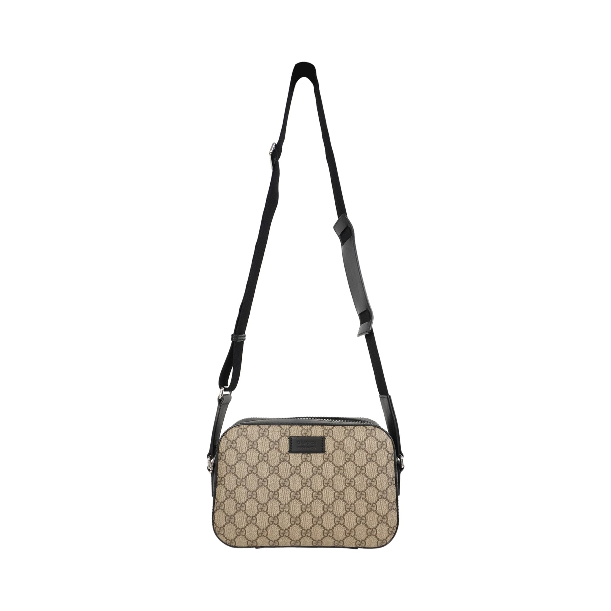 Gucci Monogram Leather Canvas Crossbody