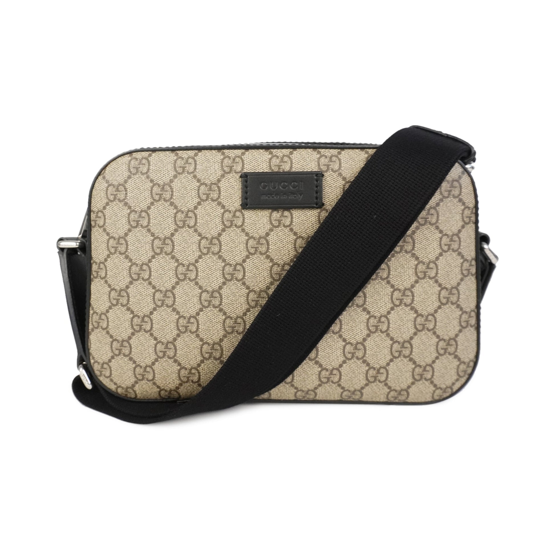 Gucci Monogram Leather Canvas Crossbody