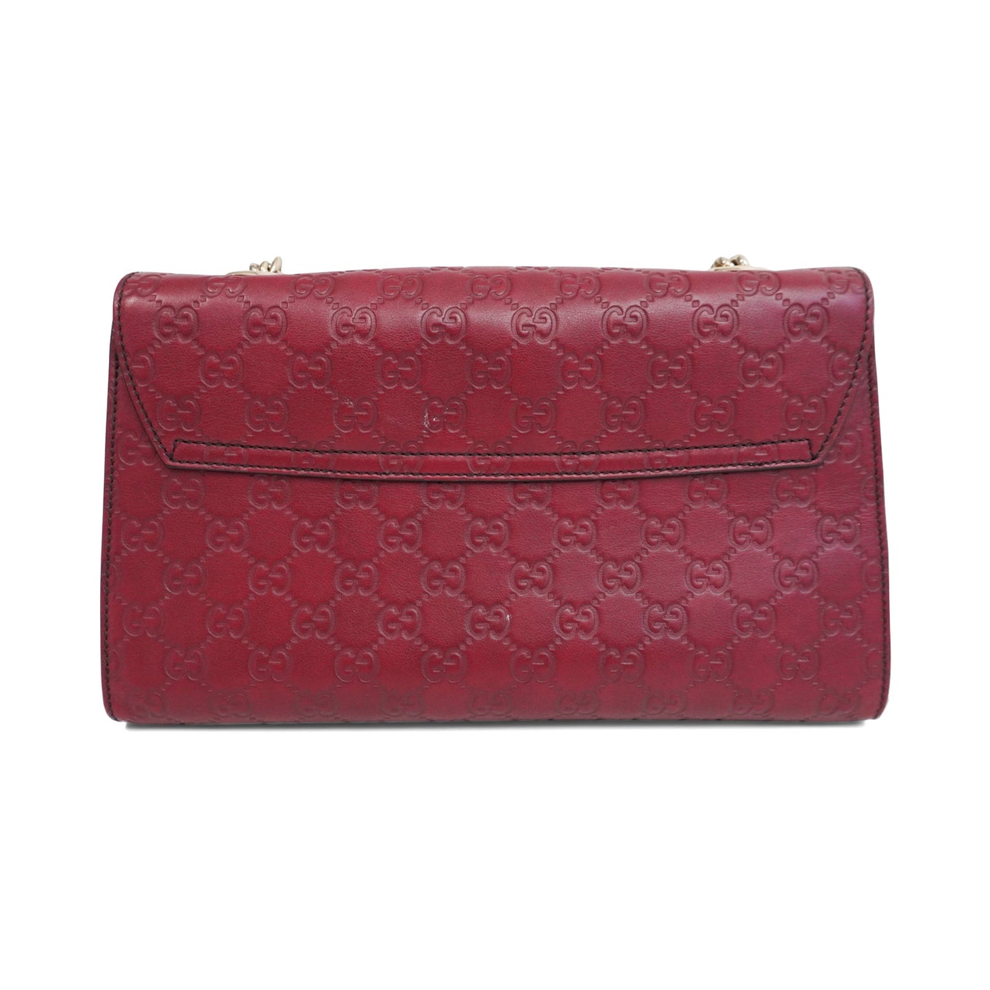 Gucci Monogram Chain Leather Shoulder Bag