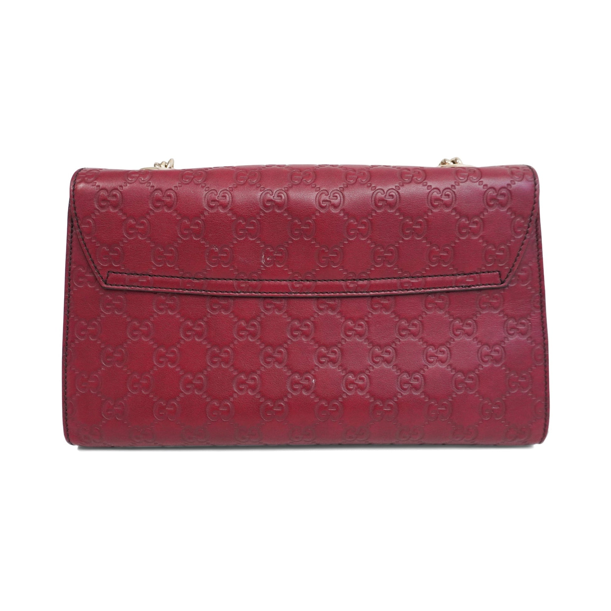 Gucci Monogram Chain Leather Shoulder Bag