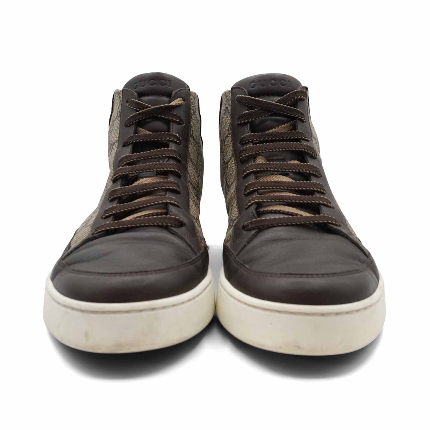 Gucci 'GG Supreme' Monogram High Top Sneakers - Men's 8