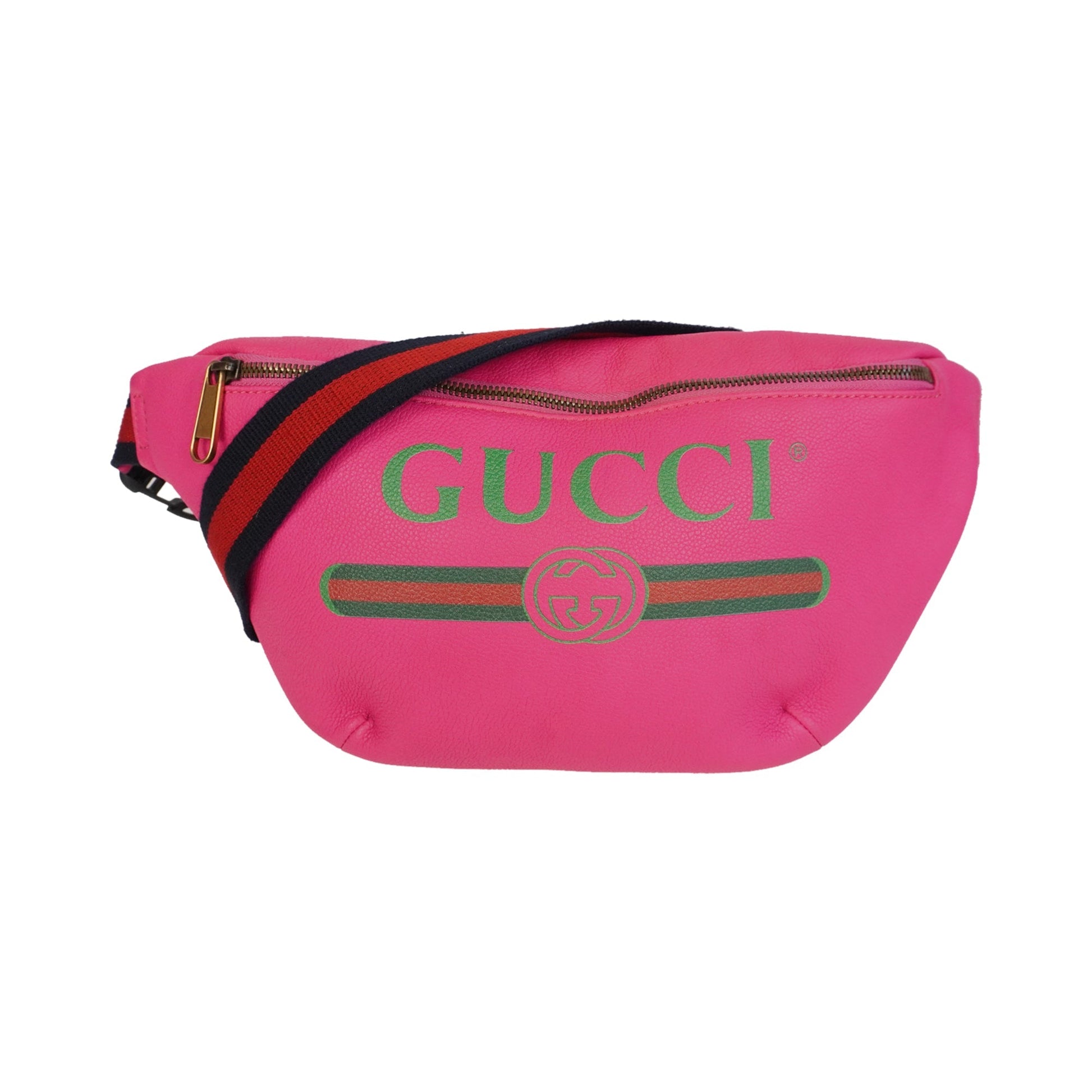 Gucci Bumbag Leather Canvas Handbag