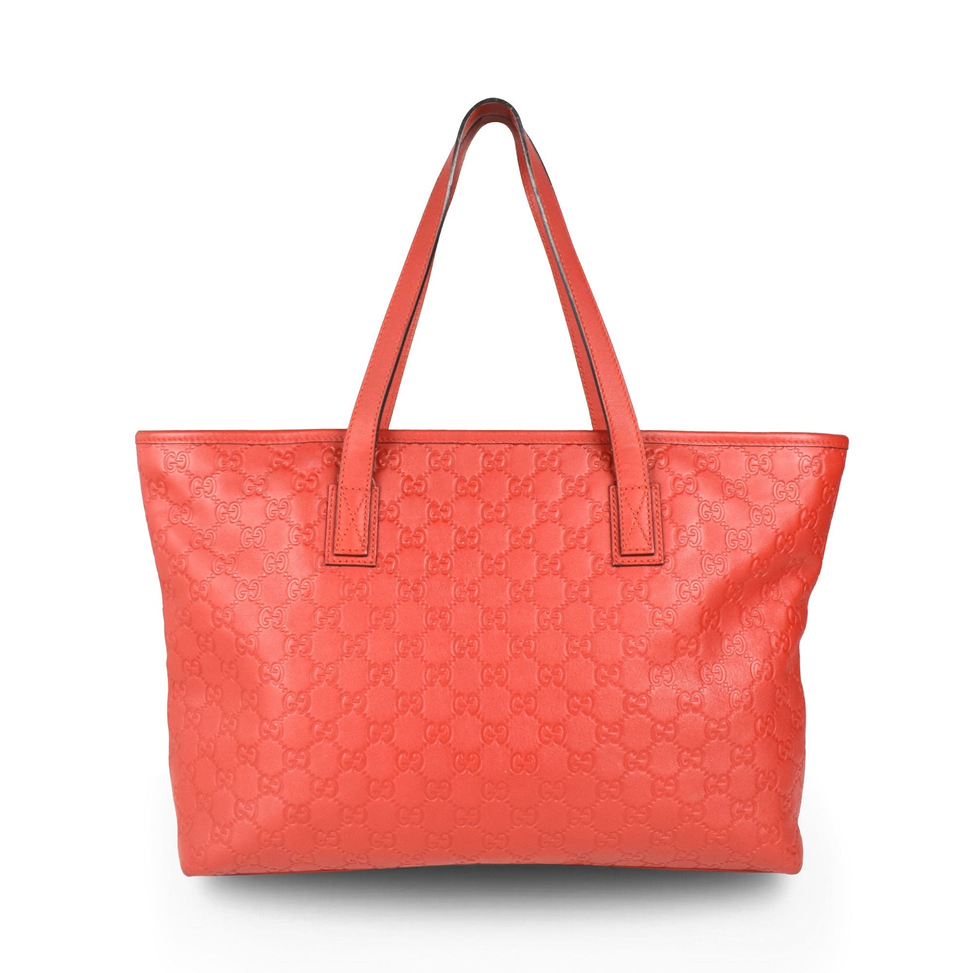 Gucci Monogram Leather Top Handle Tote
