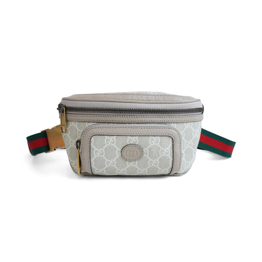 Gucci Monogram Leather Canvas Crossbody