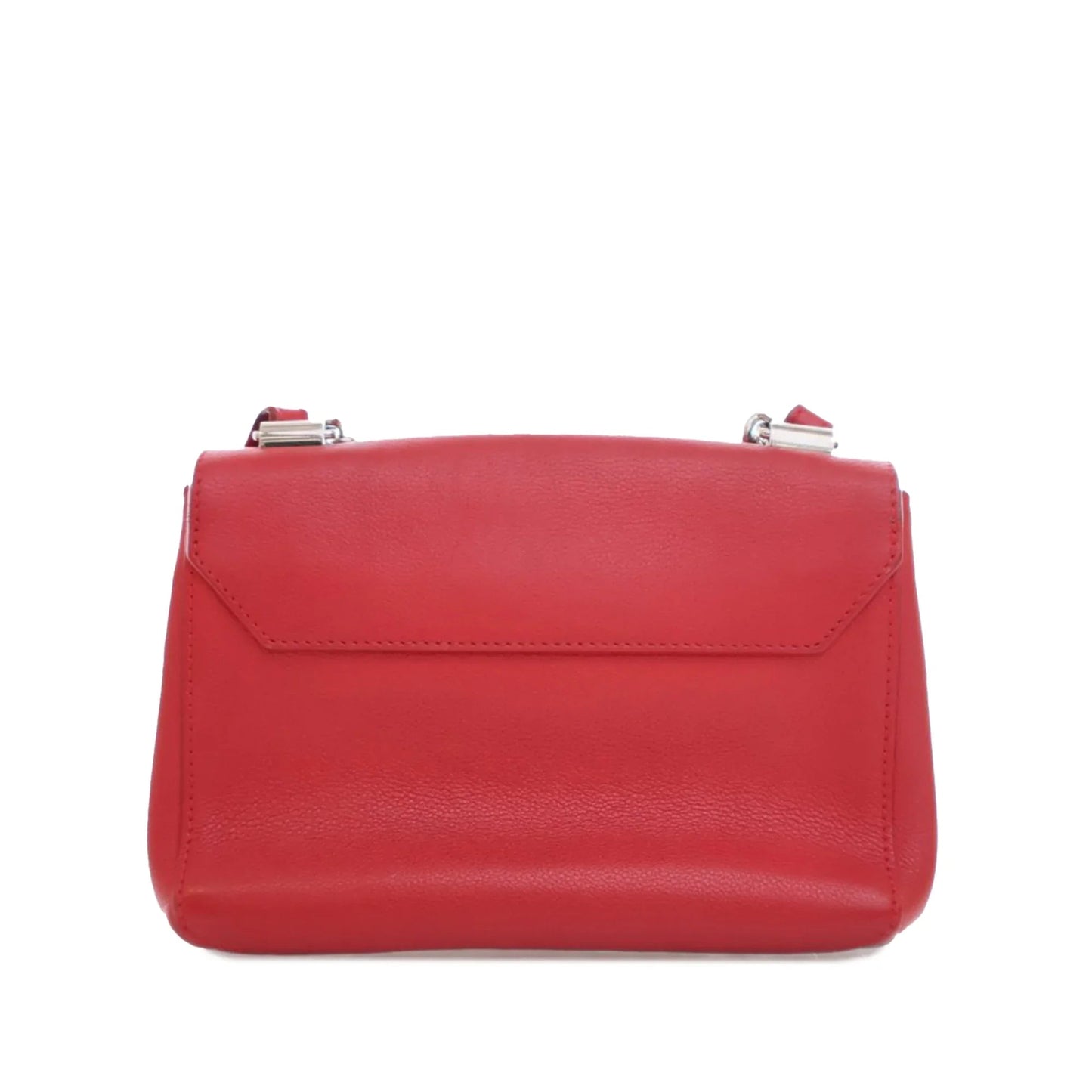 Red Louis Vuitton Leather Lockme II BB Satchel