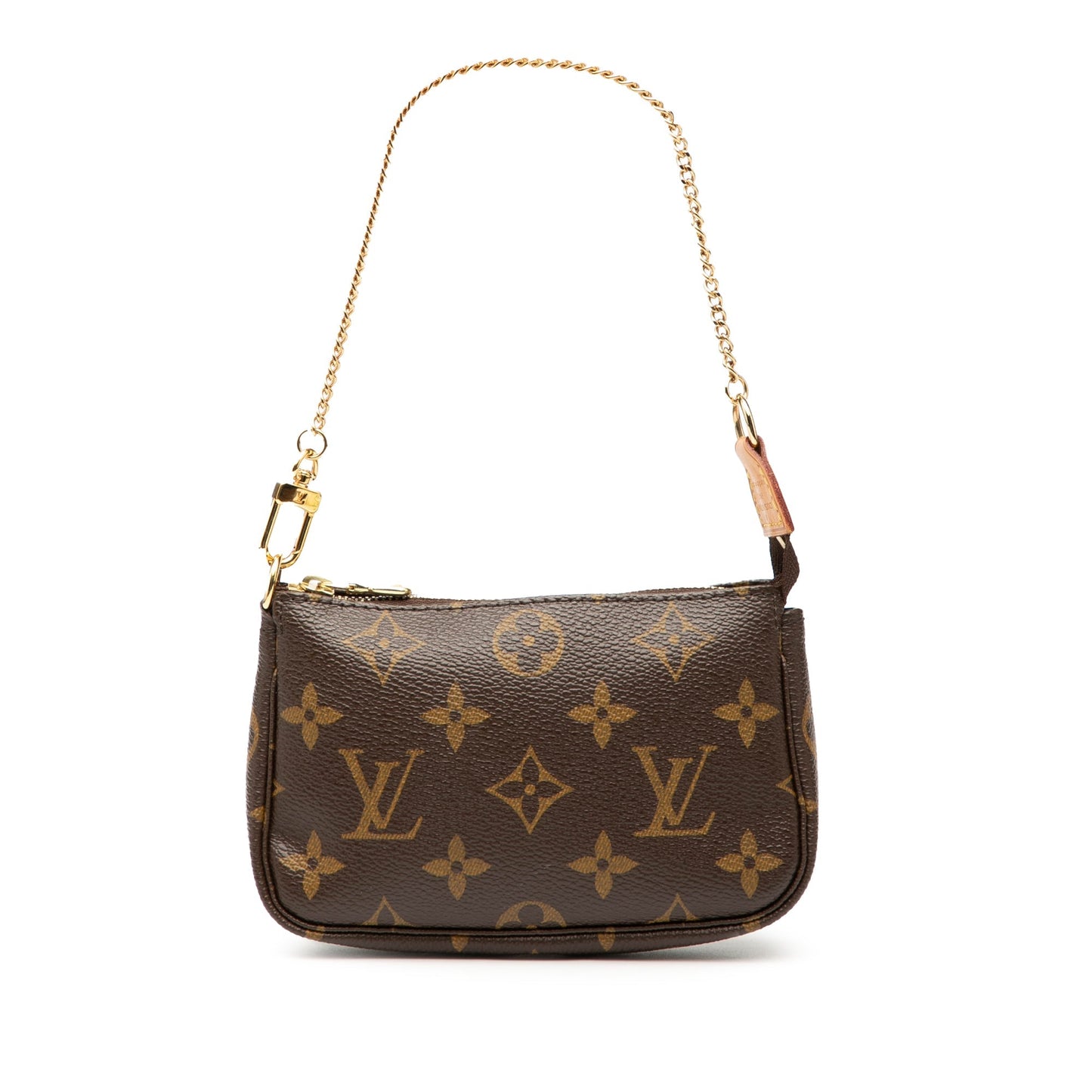 Brown Louis Vuitton Monogram Mini Pochette Accessoires Handbag