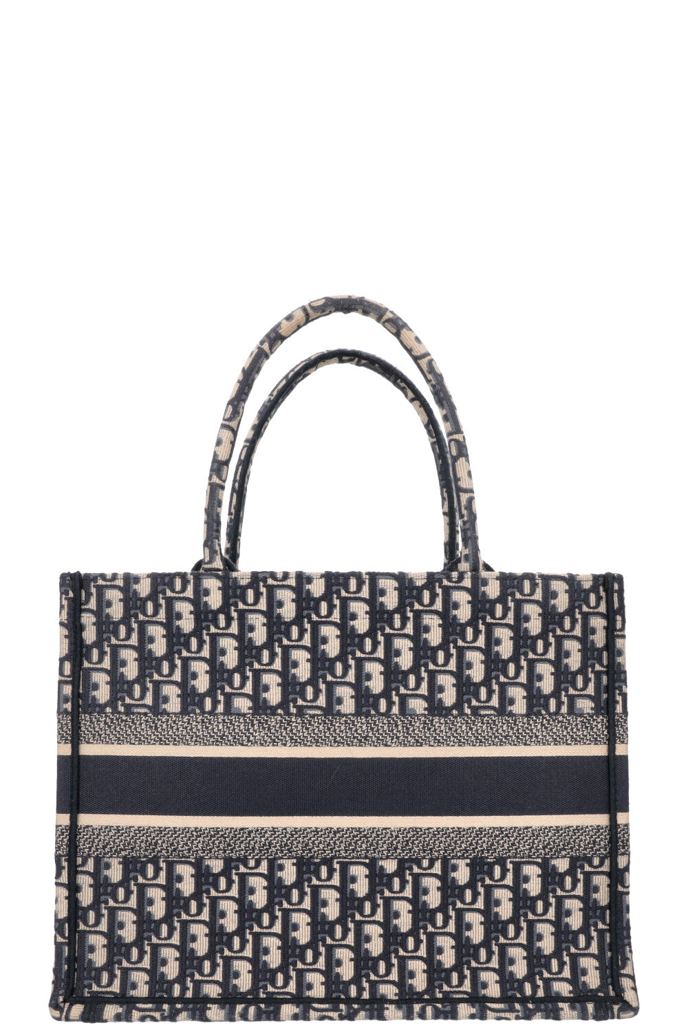 CHRISTIAN DIOR Medium Book Tote Oblique Blue