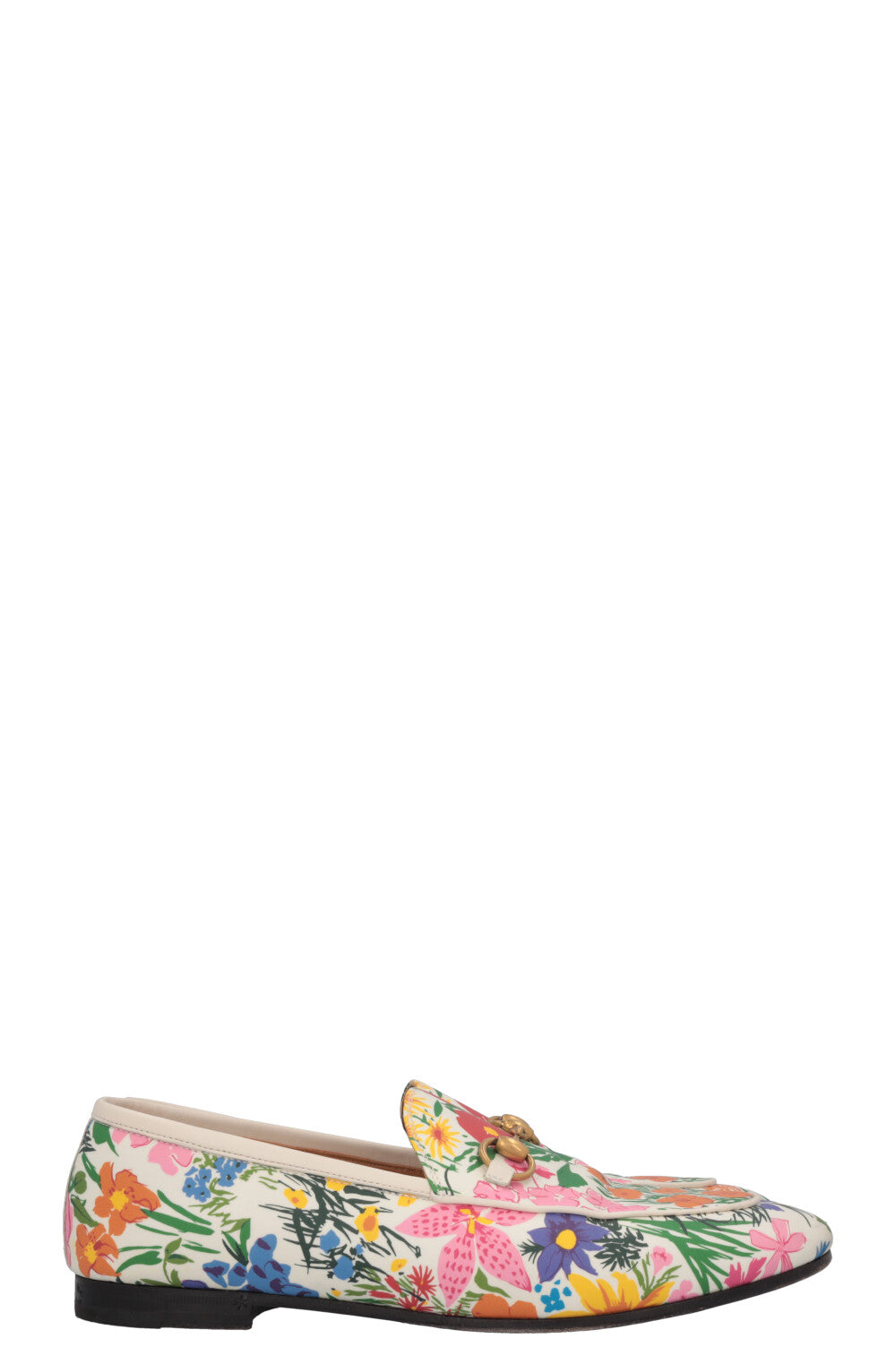 GUCCI Ken Scott Jordaan Floral Flat Leather