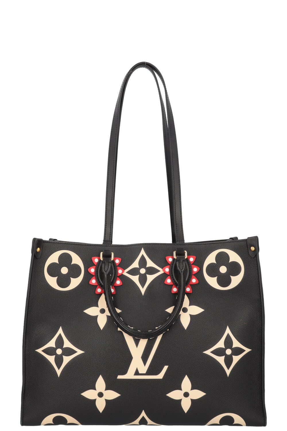LOUIS VUITTON OnTheGo GM Tote Bag MNG Black Ivory