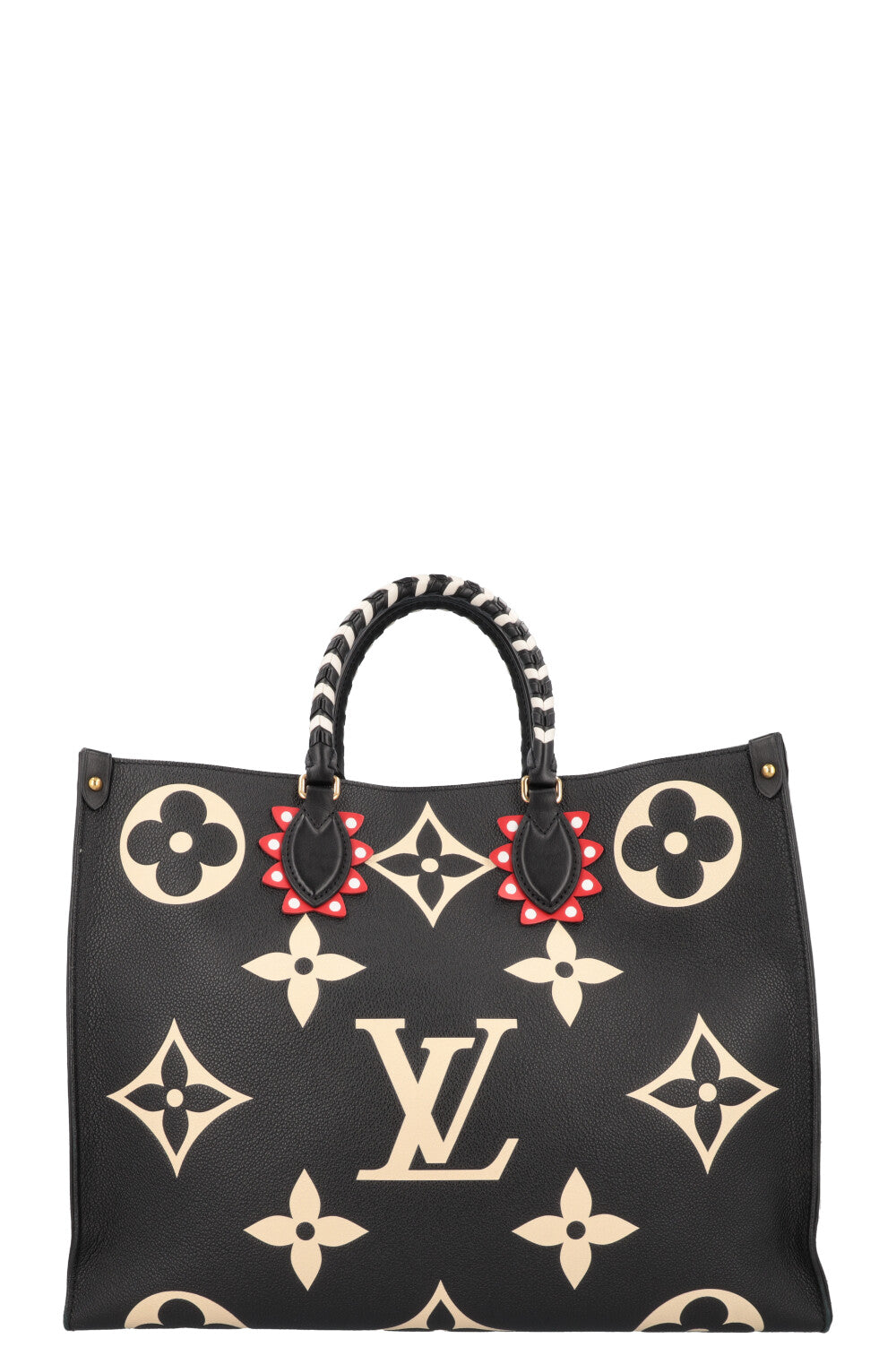 LOUIS VUITTON OnTheGo GM Tote Bag MNG Black Ivory