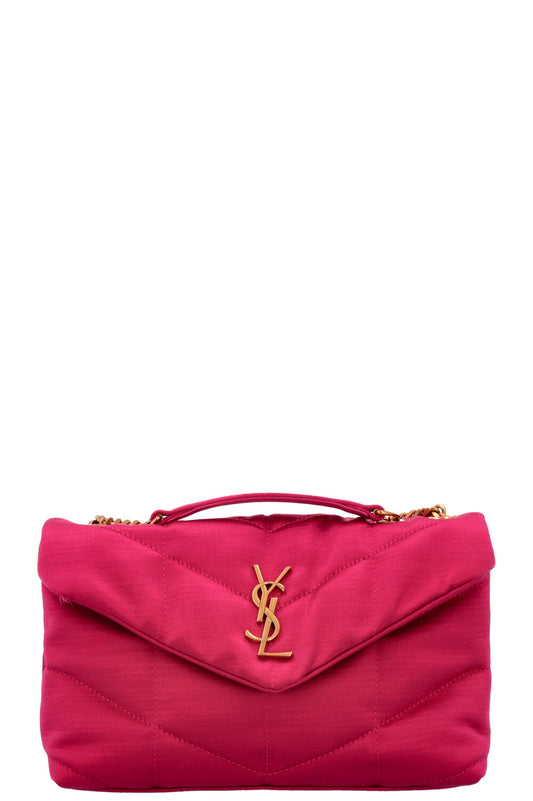SAINT LAURENT Puffer Toy Pink Satin