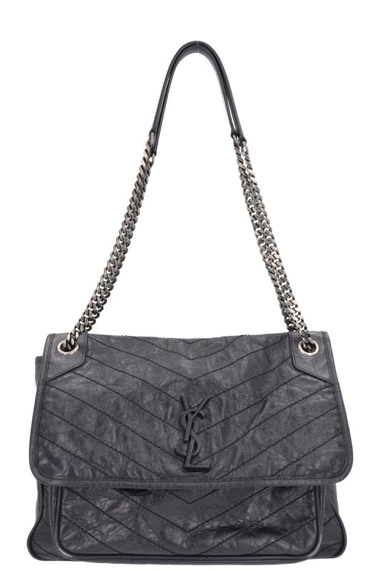 SAINT LAURENT Large Niki Shoulder Bag Blue