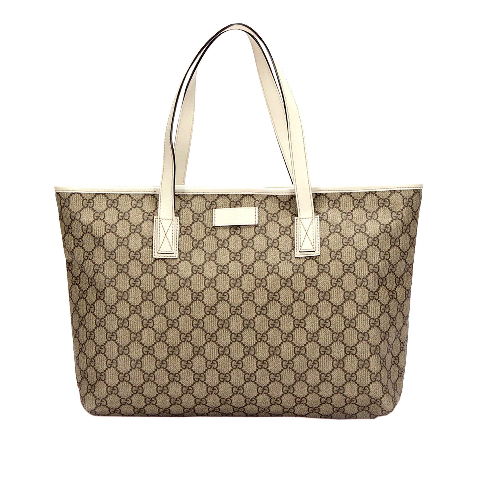 Gucci Leather Canvas Tote