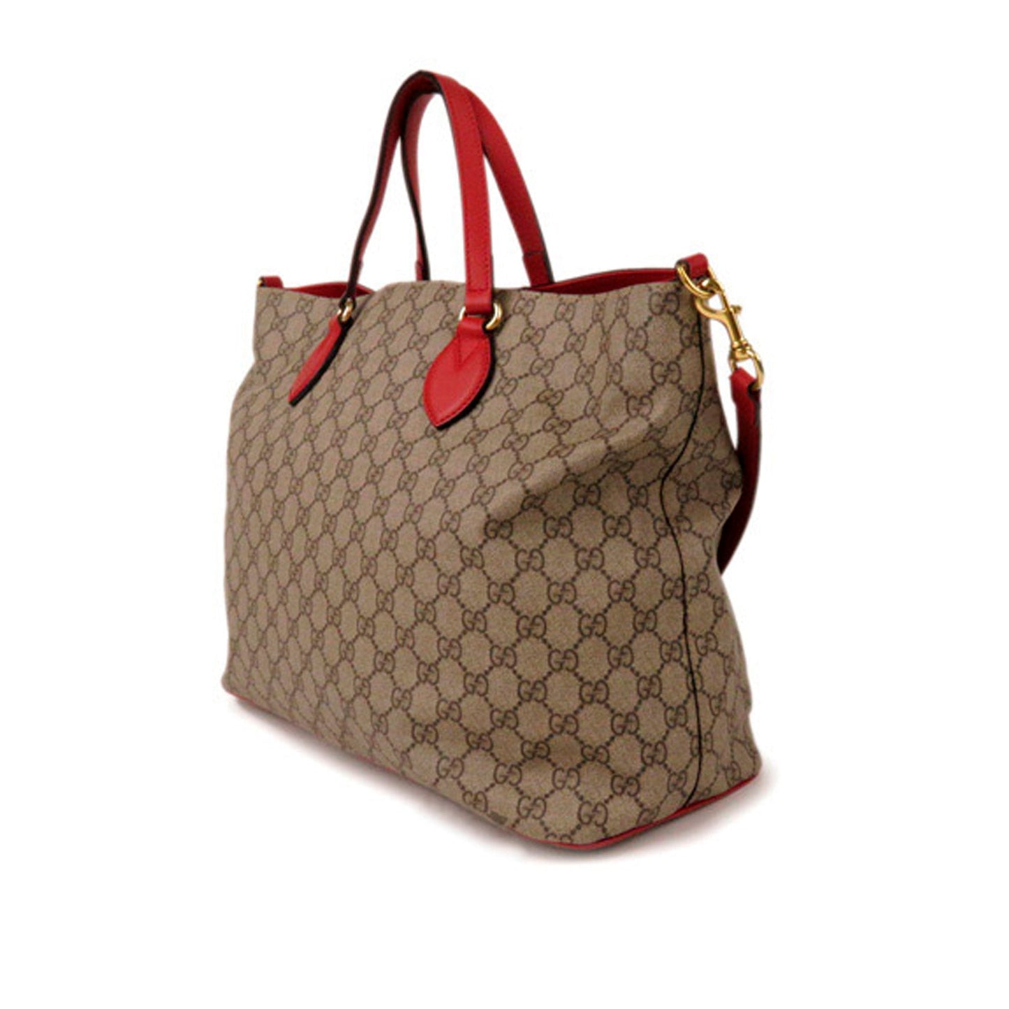 Gucci Leather Canvas Shoulder Bag