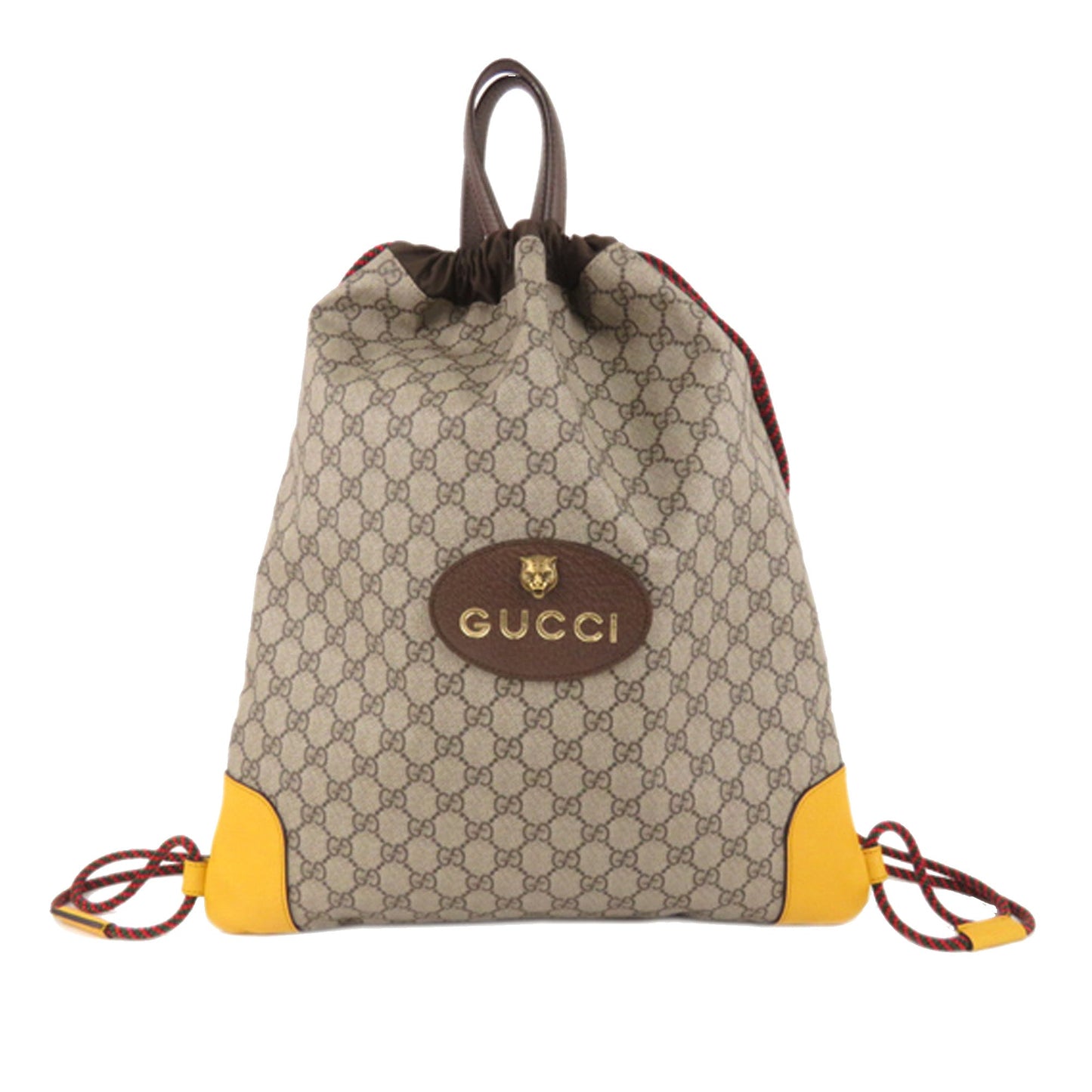 Gucci Nylon Leather Canvas Shoulder Bag