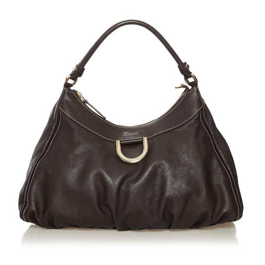 Gucci Abbey D-Ring Leather Shoulder Bag (SHG-34346)