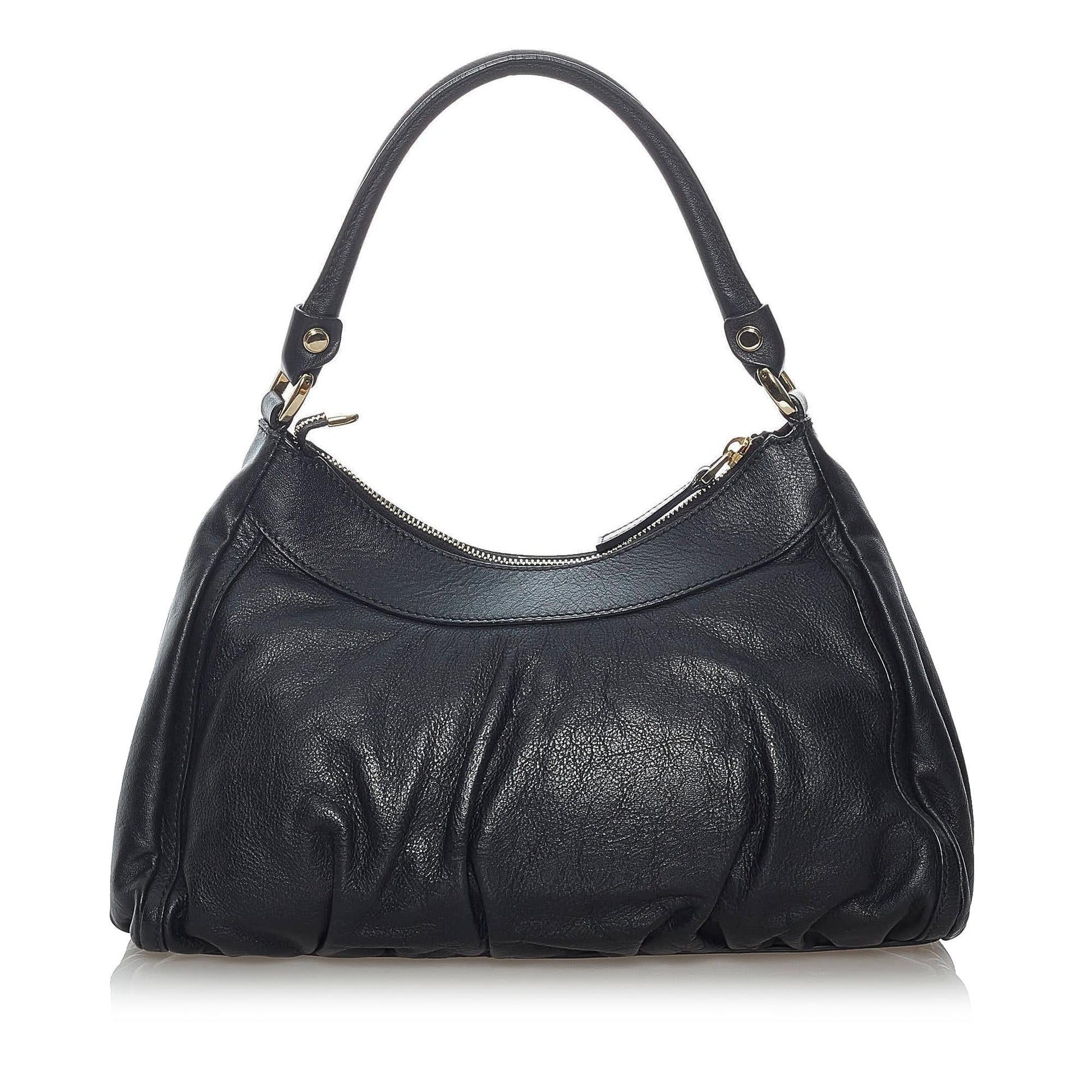 Gucci Abbey D-Ring Leather Shoulder Bag (SHG-37613)