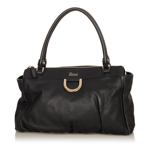 Gucci Abbey D-ring Leather Shoulder Bag (SHG-31845)