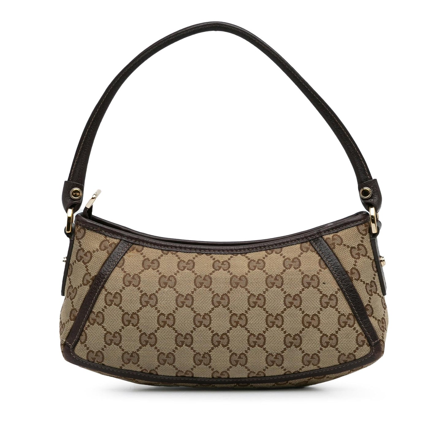 Gucci Pochette Baguette Canvas Handbag