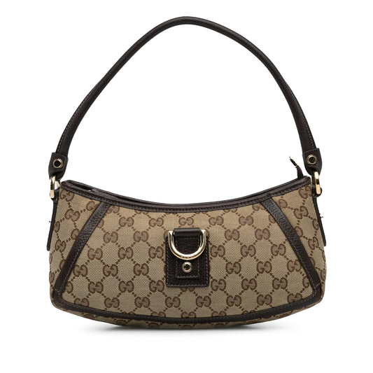Gucci Pochette Baguette Canvas Handbag