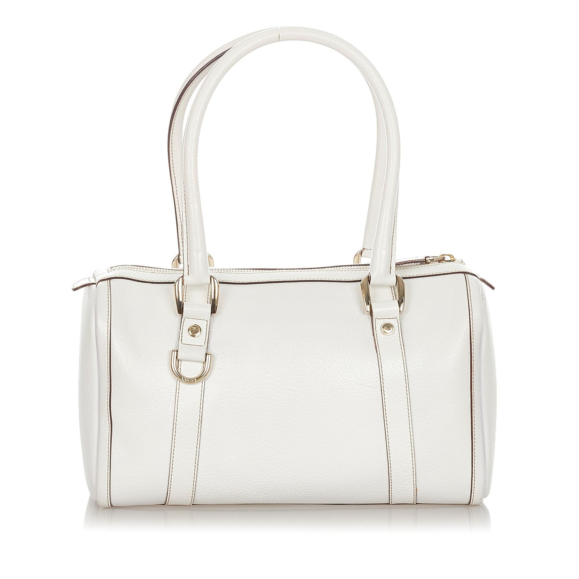 Gucci Abbey Leather Boston Bag