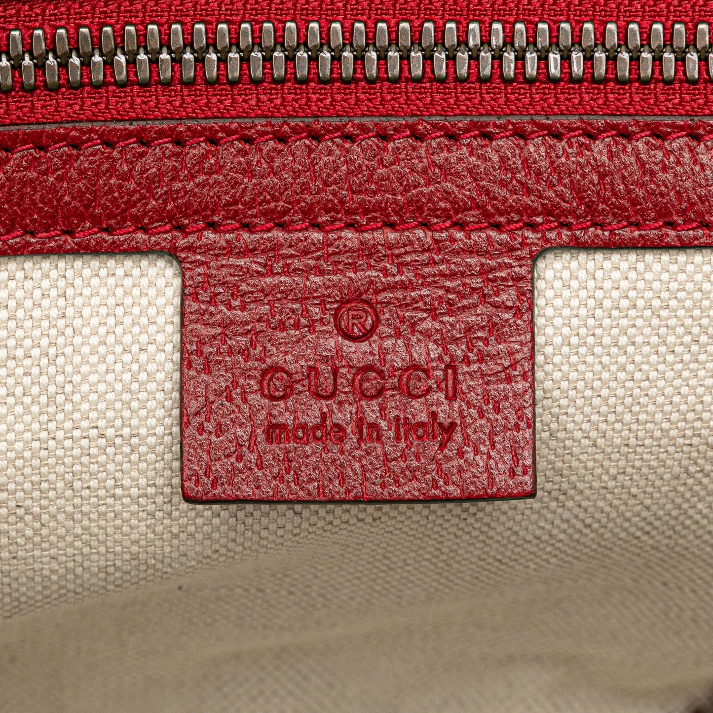 Gucci Baiadera Canvas Stripe Belt Bag