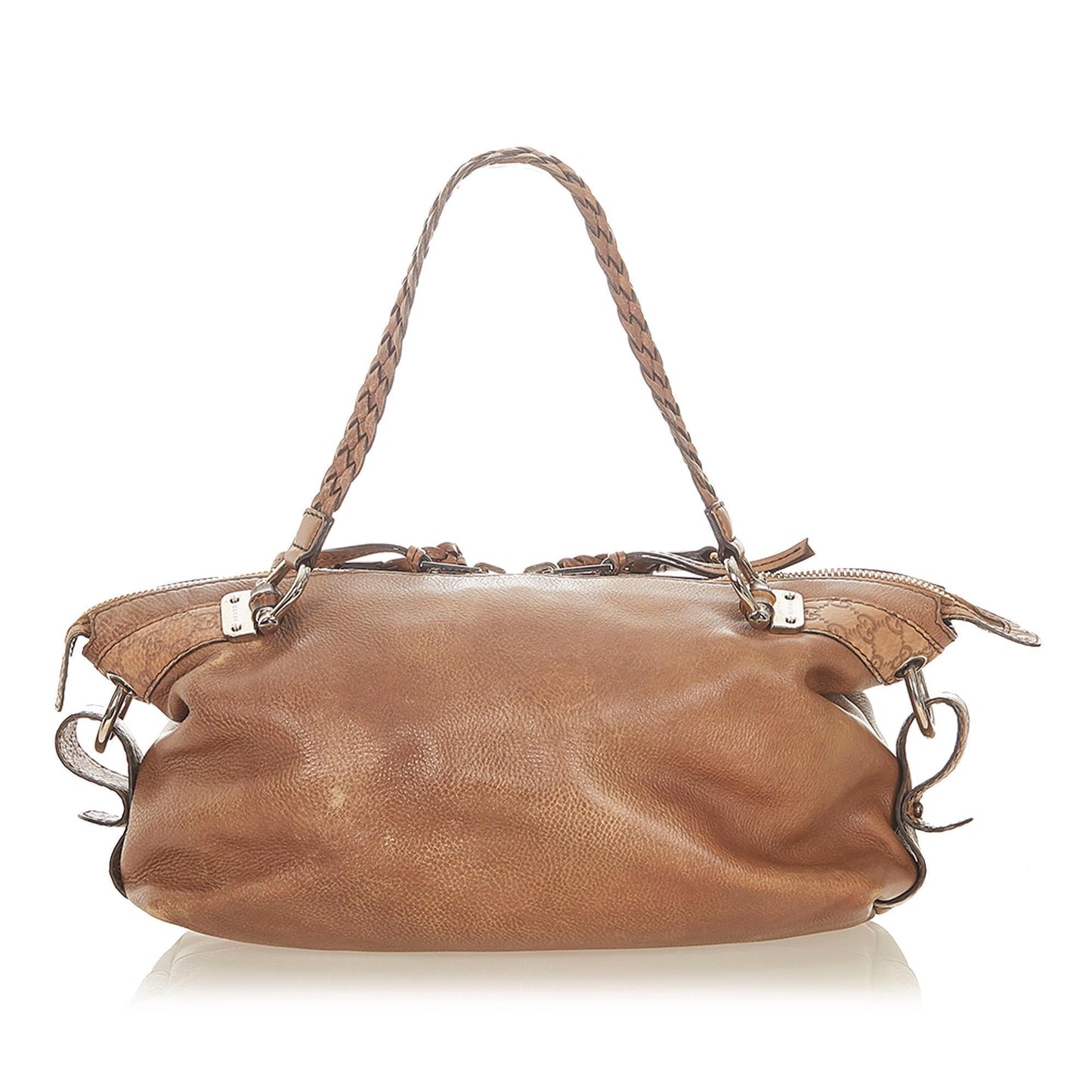 Gucci Bamboo Bar Leather Tote Bag (SHG-19551)