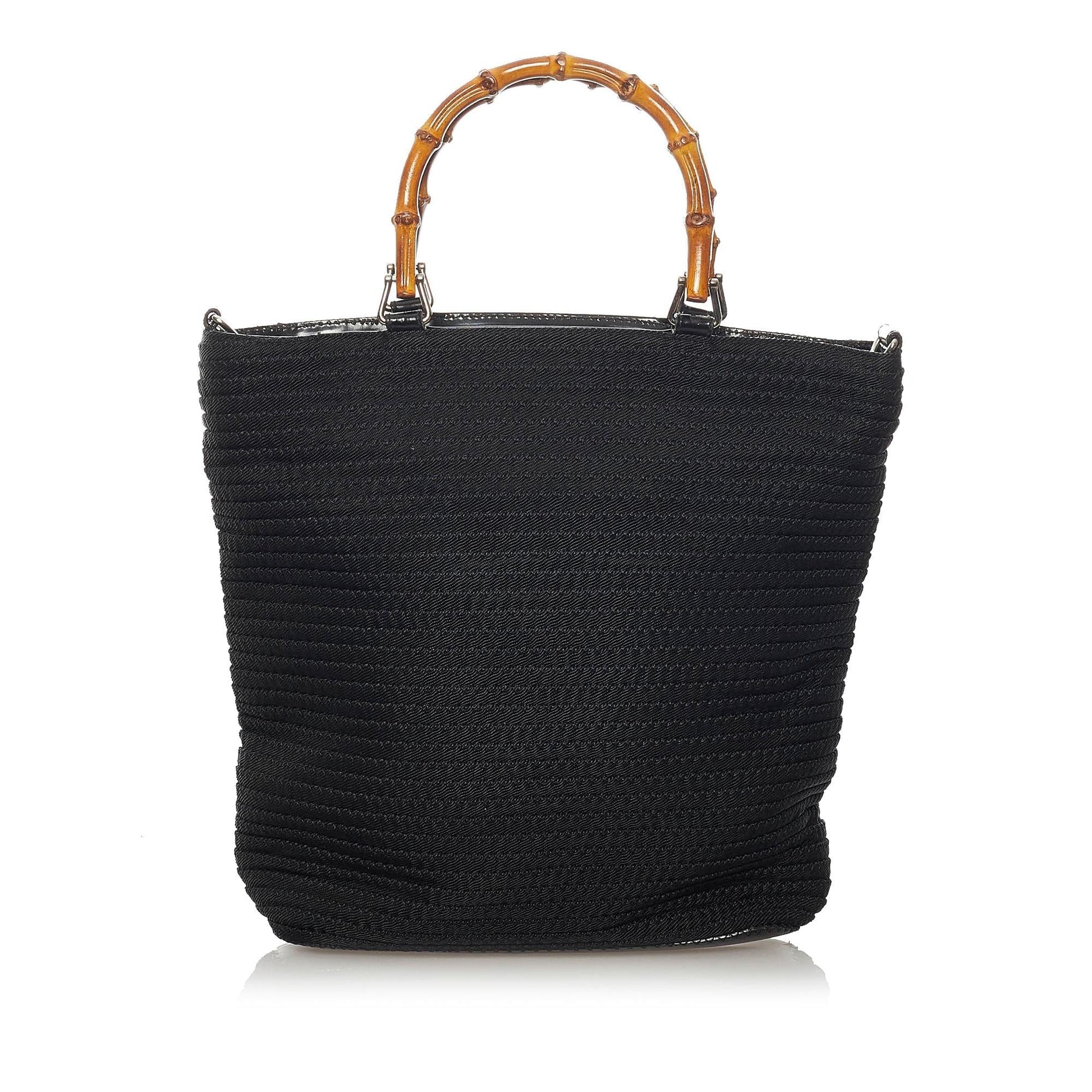 Gucci Bamboo Canvas Tote Bag (SHG-37601)