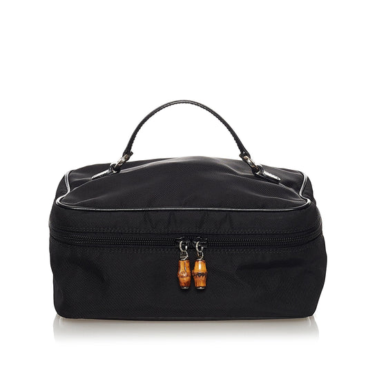 Gucci Bamboo Canvas Vanity Bag (SHG-34216)
